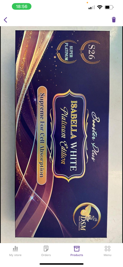 Isabella white per vial