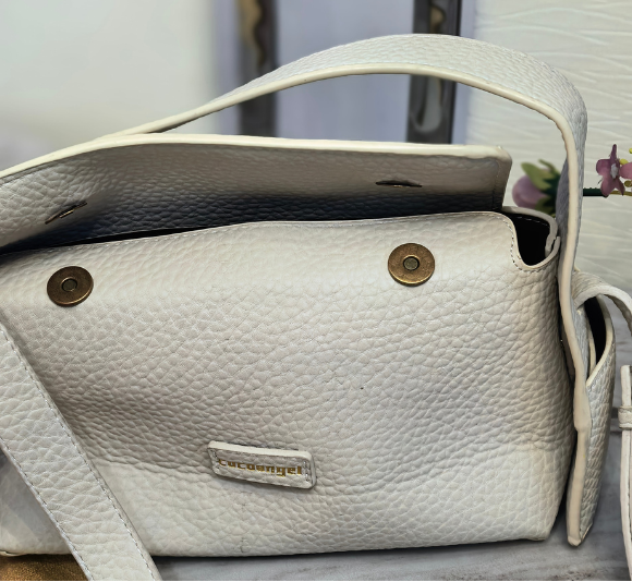 coco Angel White Leather Bag